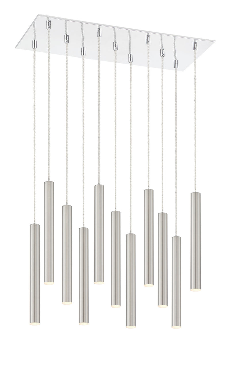 Z-Lite 917MP12-BN-LED-11LCH LED Chandelier, Chrome