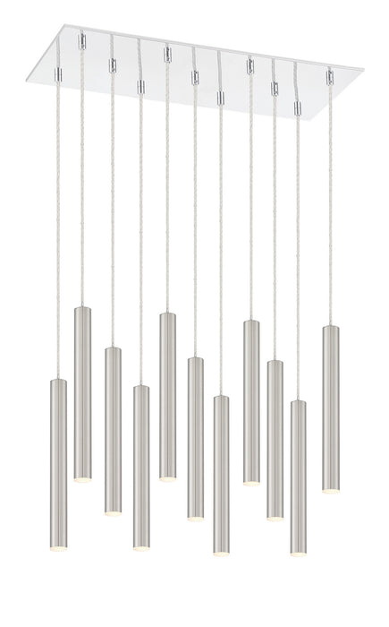 Z-Lite 917MP12-BN-LED-11LCH LED Chandelier, Chrome