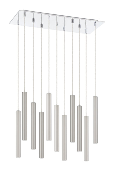 Z-Lite 917MP12-BN-LED-11LCH LED Chandelier, Chrome