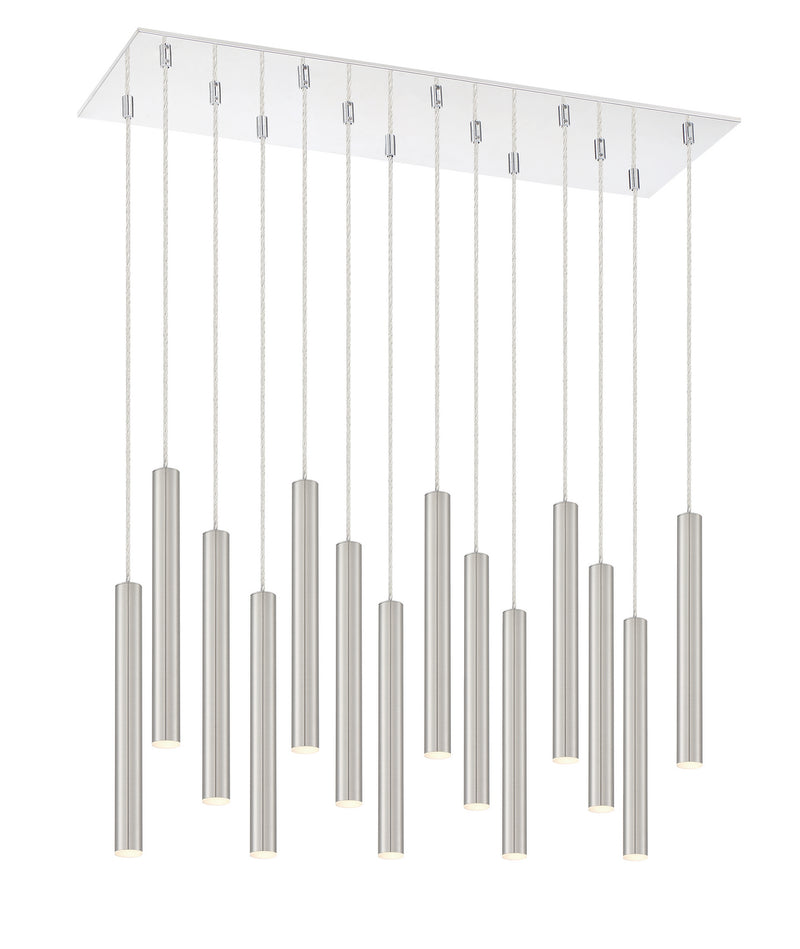 Z-Lite 917MP12-BN-LED-14LCH LED Chandelier, Chrome