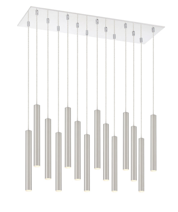 Z-Lite 917MP12-BN-LED-14LCH LED Chandelier, Chrome
