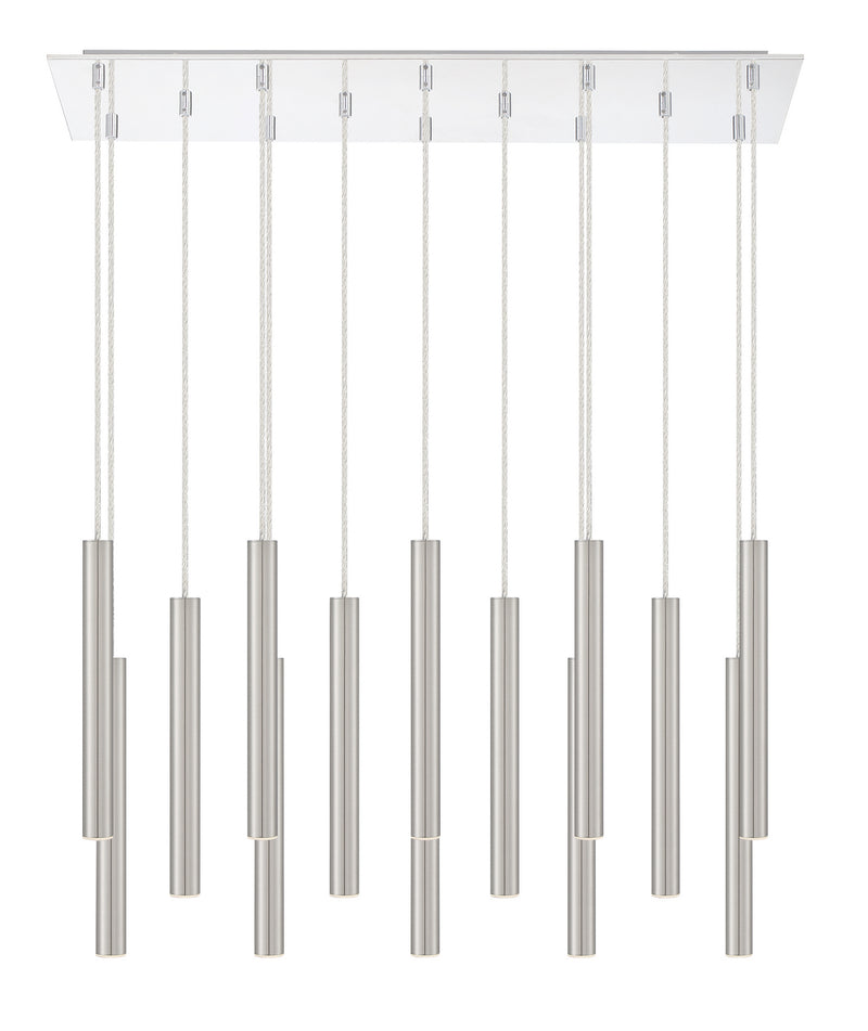 Z-Lite 917MP12-BN-LED-14LCH LED Chandelier, Chrome