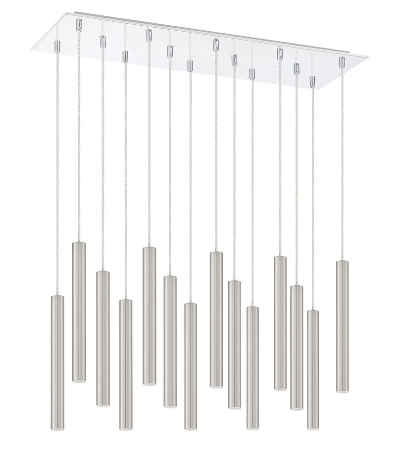 Z-Lite 917MP12-BN-LED-14LCH LED Chandelier, Chrome