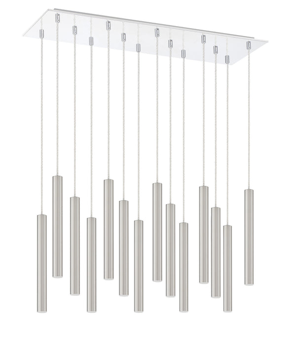 Z-Lite 917MP12-BN-LED-14LCH LED Chandelier, Chrome
