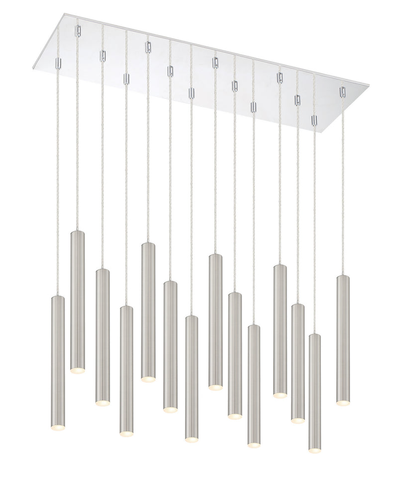 Z-Lite 917MP12-BN-LED-14LCH LED Chandelier, Chrome