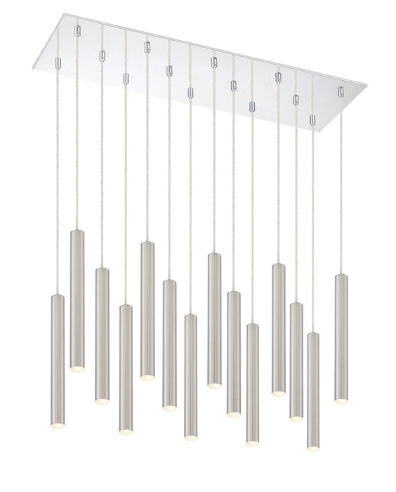 Z-Lite 917MP12-BN-LED-14LCH LED Chandelier, Chrome
