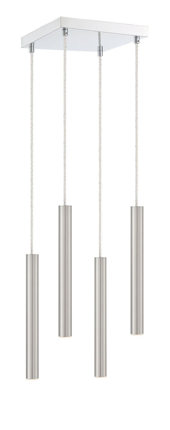 Z-Lite 917MP12-BN-LED-4SCH LED Chandelier, Chrome
