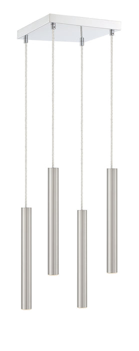Z-Lite 917MP12-BN-LED-4SCH LED Chandelier, Chrome