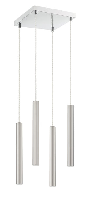 Z-Lite 917MP12-BN-LED-4SCH LED Chandelier, Chrome