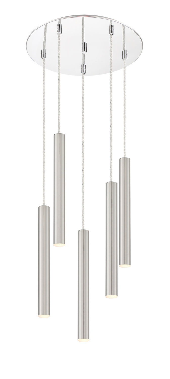 Z-Lite 917MP12-BN-LED-5RCH LED Chandelier, Chrome