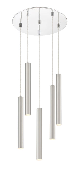 Z-Lite 917MP12-BN-LED-5RCH LED Chandelier, Chrome