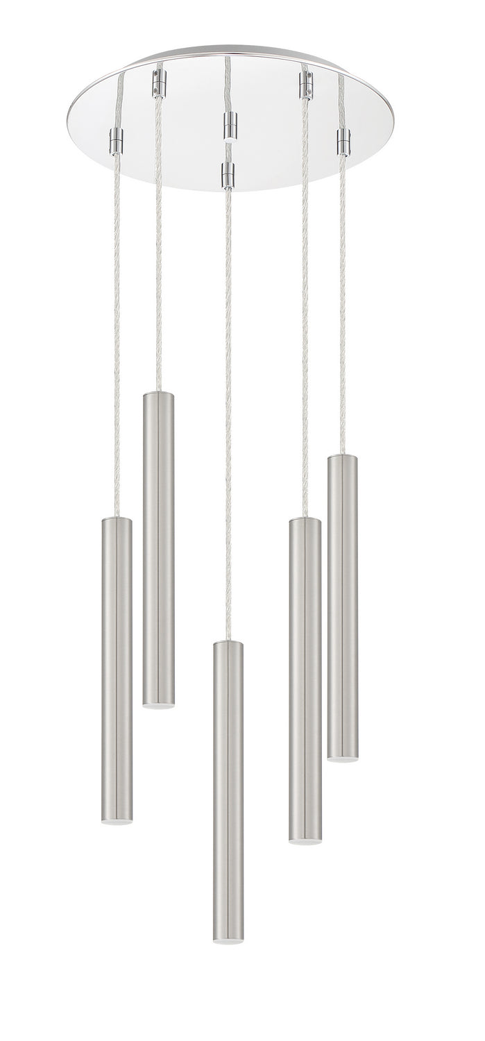 Z-Lite 917MP12-BN-LED-5RCH LED Chandelier, Chrome