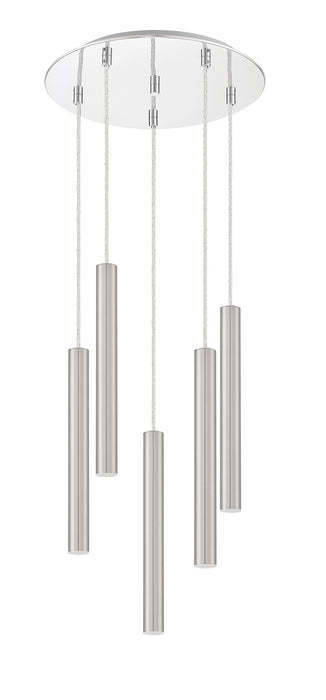 Z-Lite 917MP12-BN-LED-5RCH LED Chandelier, Chrome