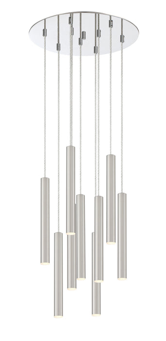 Z-Lite 917MP12-BN-LED-9RCH LED Chandelier, Chrome