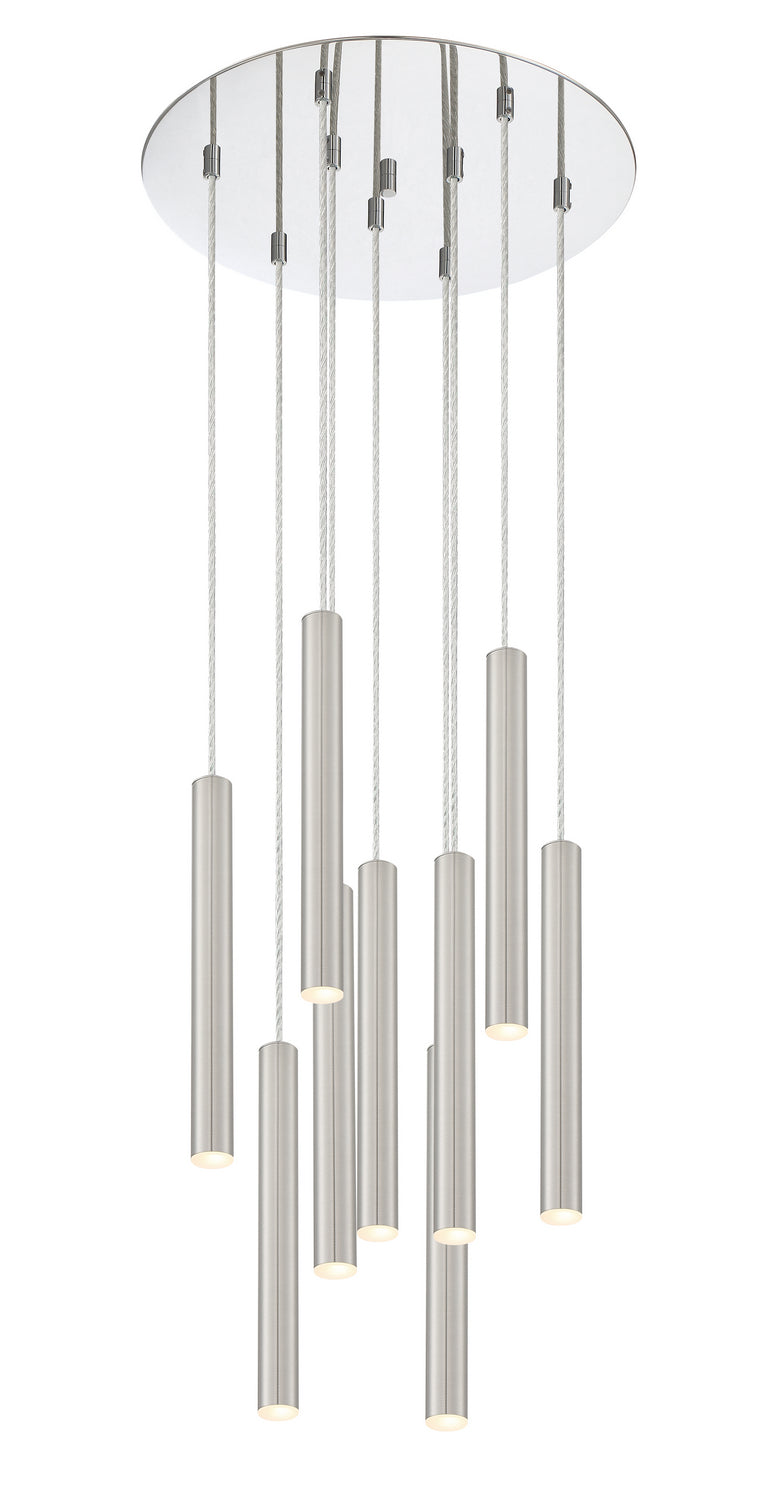 Z-Lite 917MP12-BN-LED-9RCH LED Chandelier, Chrome