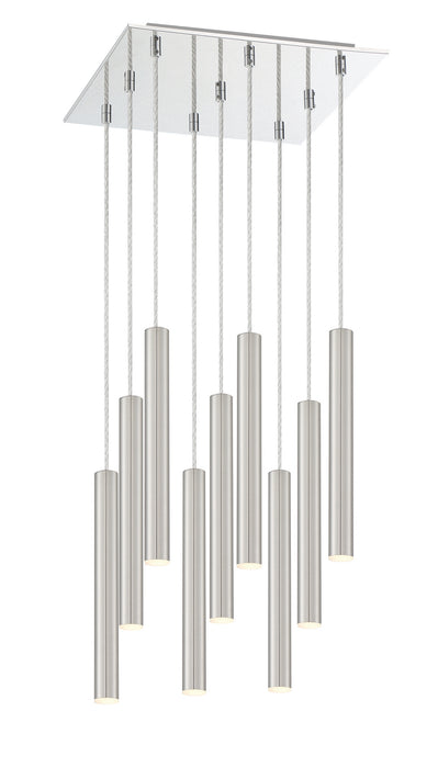 Z-Lite 917MP12-BN-LED-9SCH LED Chandelier, Chrome