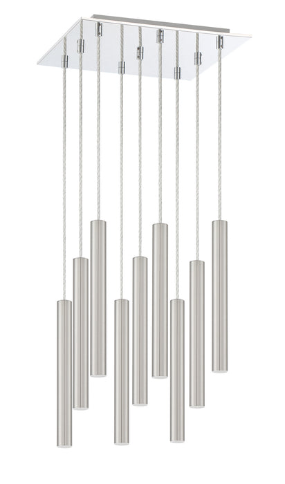 Z-Lite 917MP12-BN-LED-9SCH LED Chandelier, Chrome