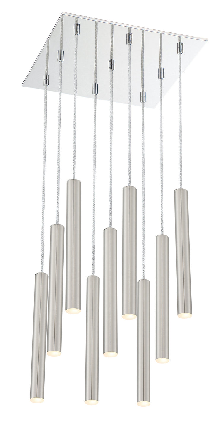 Z-Lite 917MP12-BN-LED-9SCH LED Chandelier, Chrome