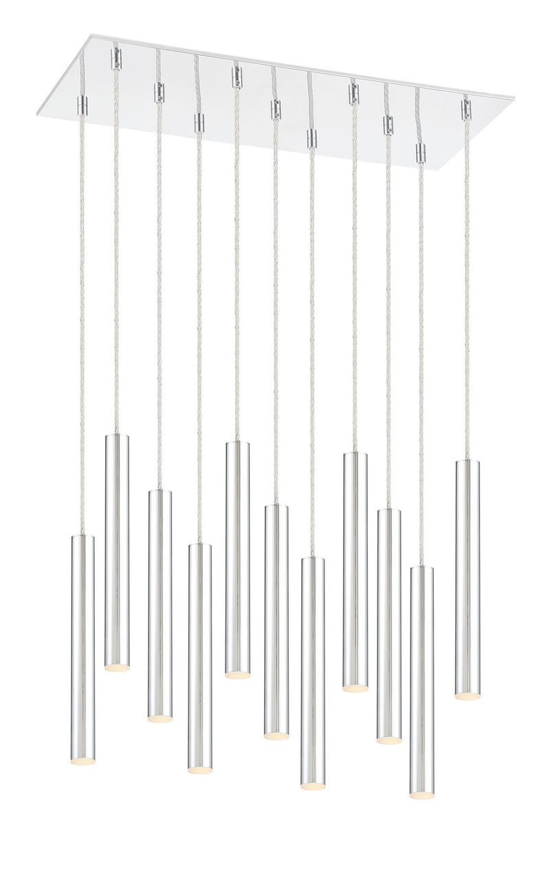 Z-Lite 917MP12-CH-LED-11LCH LED Chandelier, Chrome