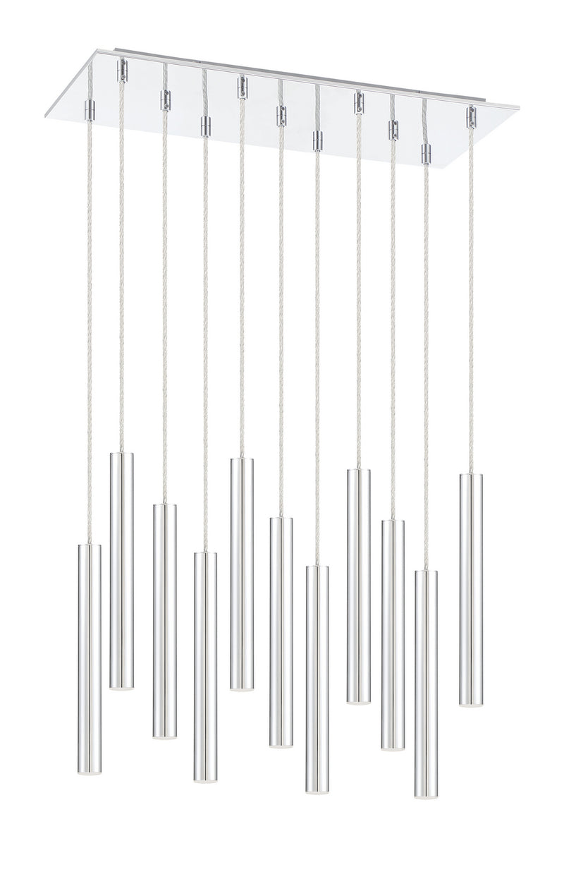 Z-Lite 917MP12-CH-LED-11LCH LED Chandelier, Chrome