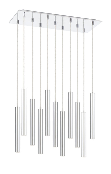 Z-Lite 917MP12-CH-LED-11LCH LED Chandelier, Chrome
