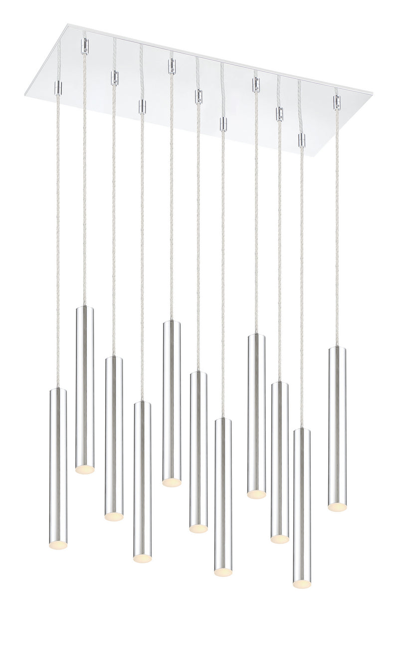 Z-Lite 917MP12-CH-LED-11LCH LED Chandelier, Chrome