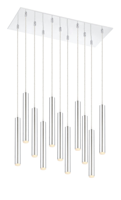 Z-Lite 917MP12-CH-LED-11LCH LED Chandelier, Chrome