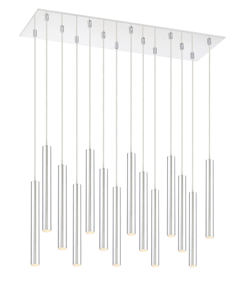 Z-Lite 917MP12-CH-LED-14LCH LED Chandelier, Chrome