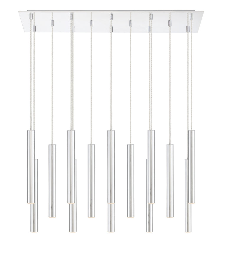 Z-Lite 917MP12-CH-LED-14LCH LED Chandelier, Chrome
