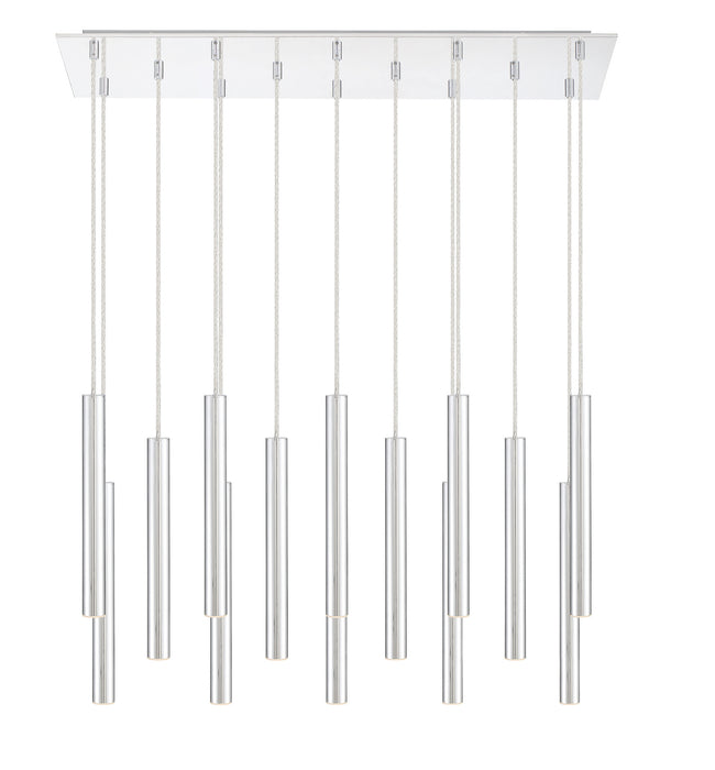 Z-Lite 917MP12-CH-LED-14LCH LED Chandelier, Chrome