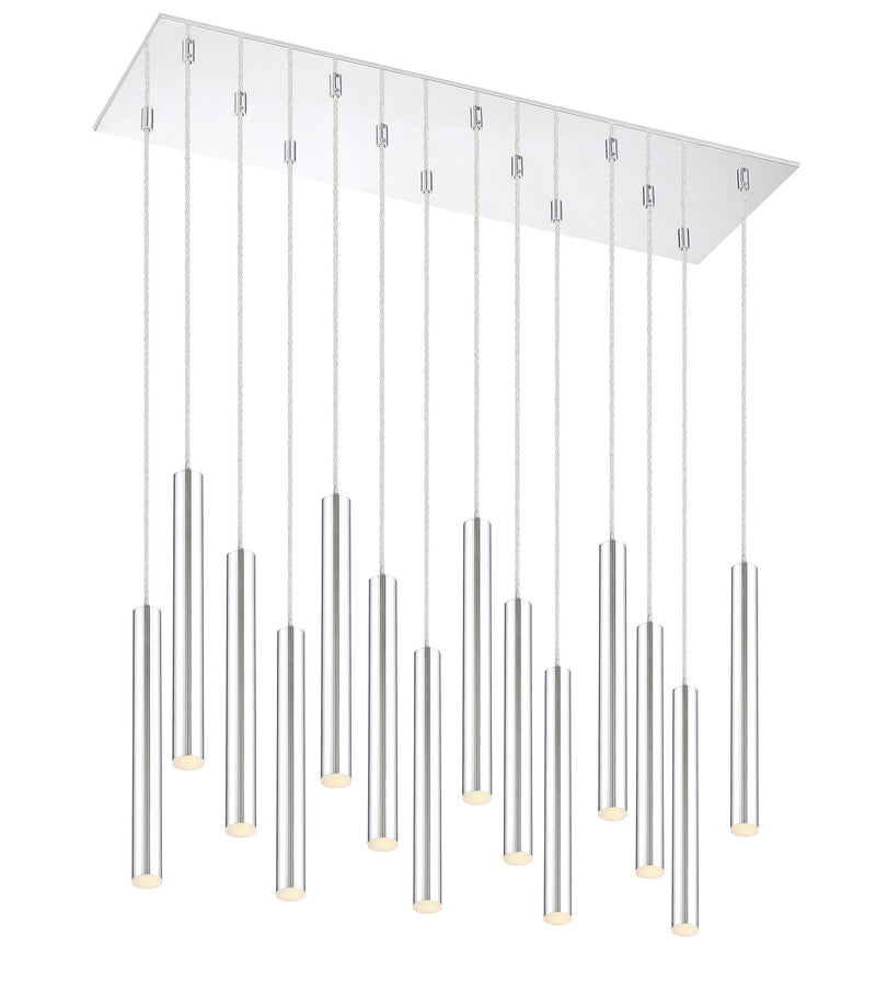 Z-Lite 917MP12-CH-LED-14LCH LED Chandelier, Chrome