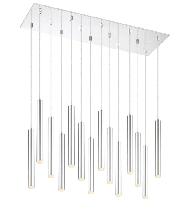 Z-Lite 917MP12-CH-LED-14LCH LED Chandelier, Chrome