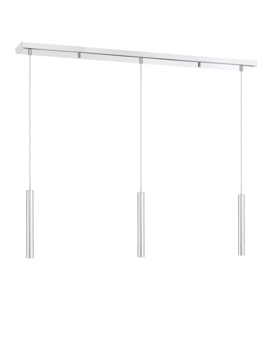 Z-Lite 917MP12-CH-LED-3LCH LED Linear Chandelier, Chrome