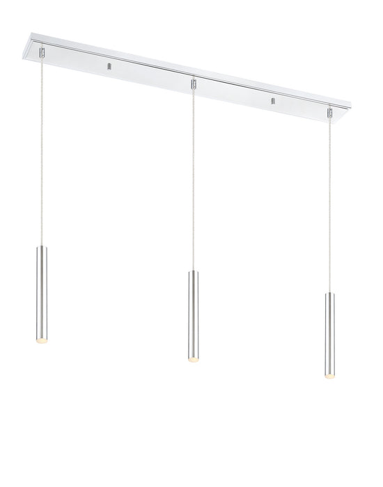 Z-Lite 917MP12-CH-LED-3LCH LED Linear Chandelier, Chrome