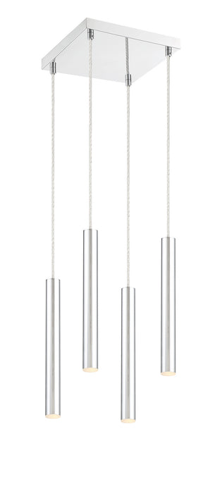 Z-Lite 917MP12-CH-LED-4SCH LED Chandelier, Chrome