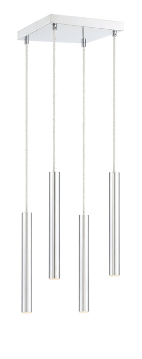 Z-Lite 917MP12-CH-LED-4SCH LED Chandelier, Chrome