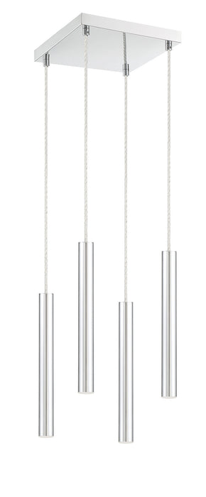 Z-Lite 917MP12-CH-LED-4SCH LED Chandelier, Chrome