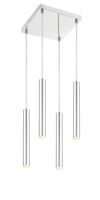 Z-Lite 917MP12-CH-LED-4SCH LED Chandelier, Chrome