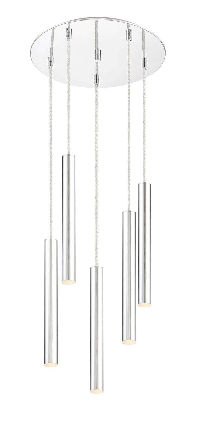 Z-Lite 917MP12-CH-LED-5RCH LED Chandelier, Chrome