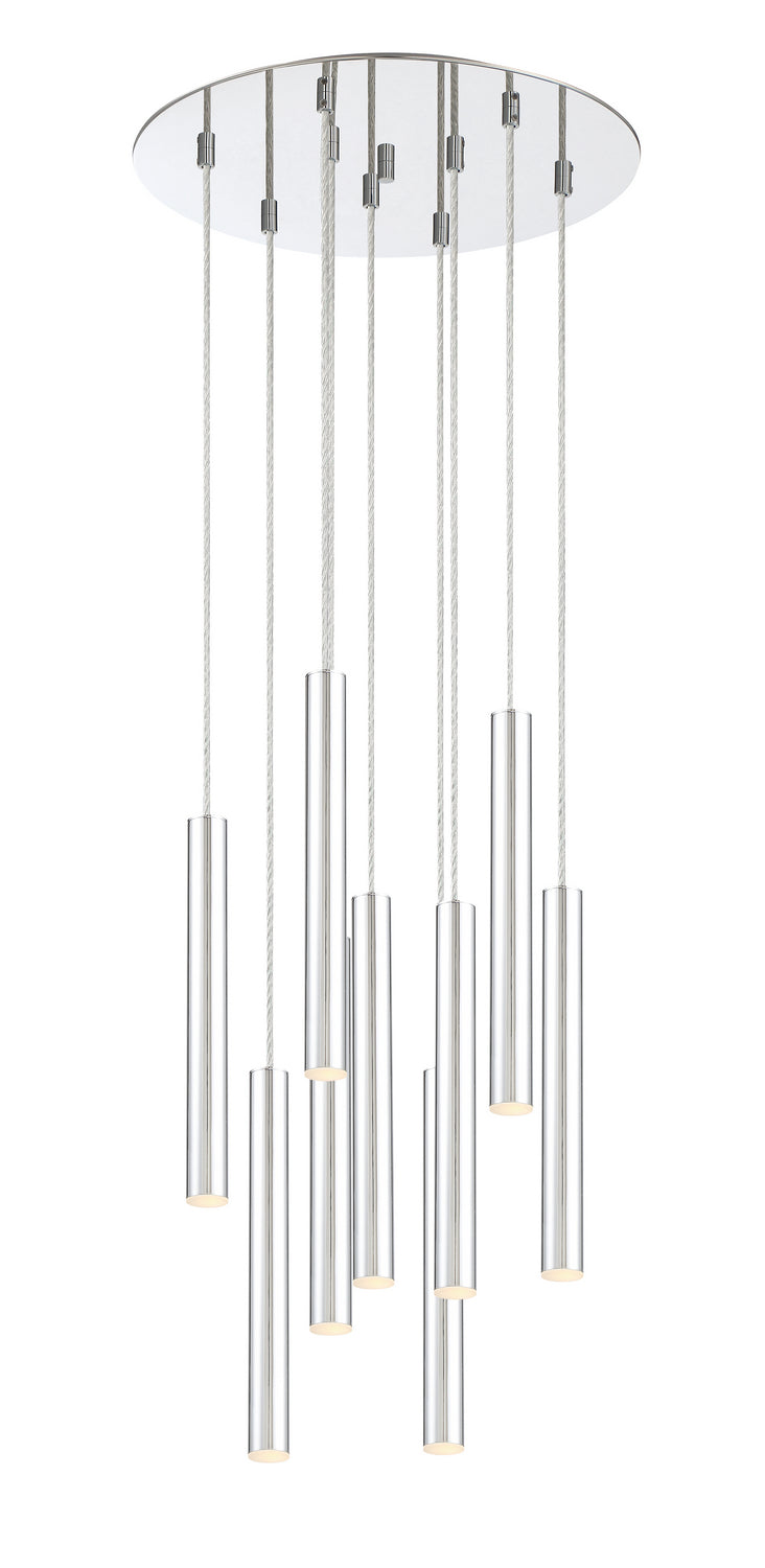 Z-Lite 917MP12-CH-LED-9RCH LED Chandelier, Chrome