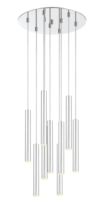 Z-Lite 917MP12-CH-LED-9RCH LED Chandelier, Chrome