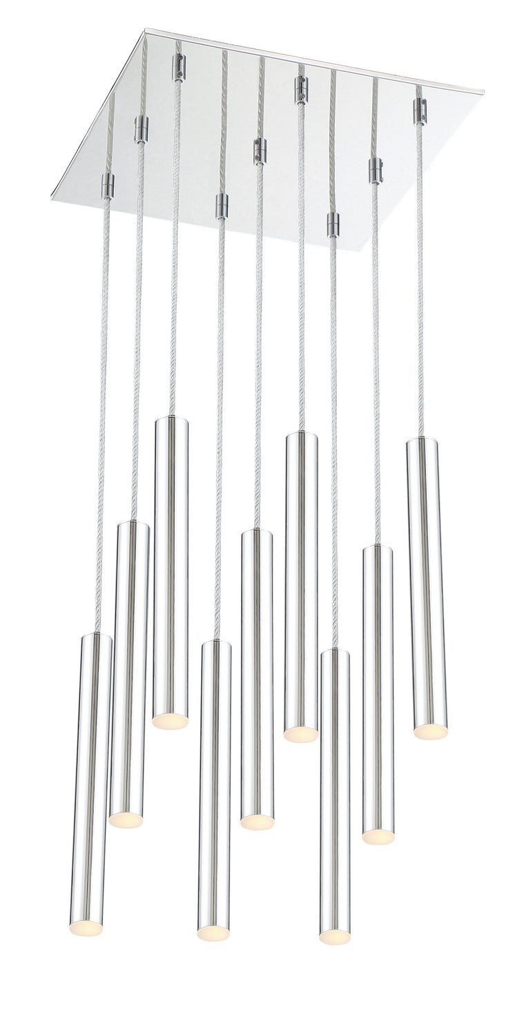 Z-Lite 917MP12-CH-LED-9SCH LED Chandelier, Chrome