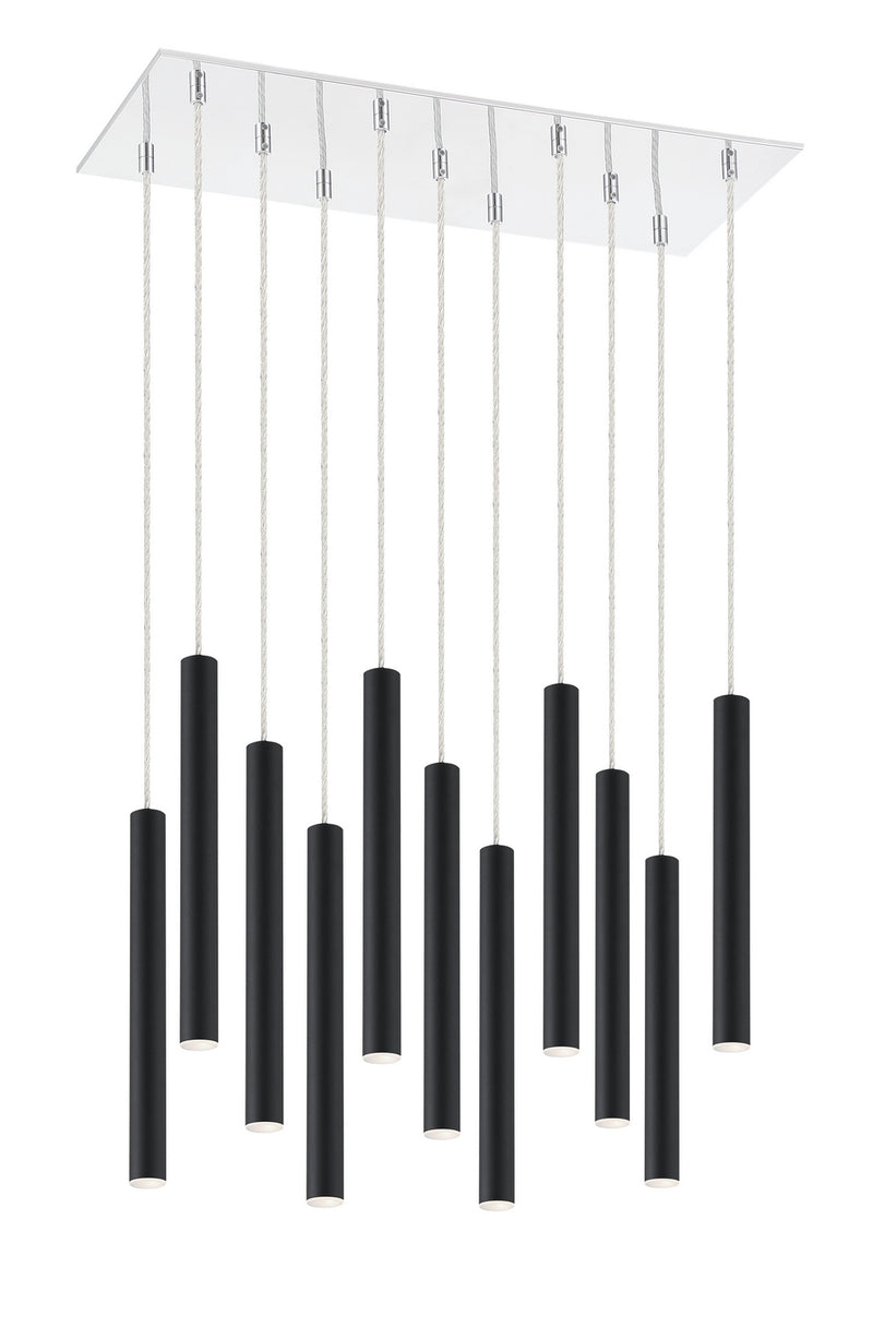 Z-Lite 917MP12-MB-LED-11LCH LED Chandelier, Chrome