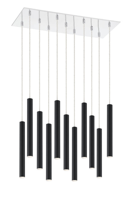 Z-Lite 917MP12-MB-LED-11LCH LED Chandelier, Chrome