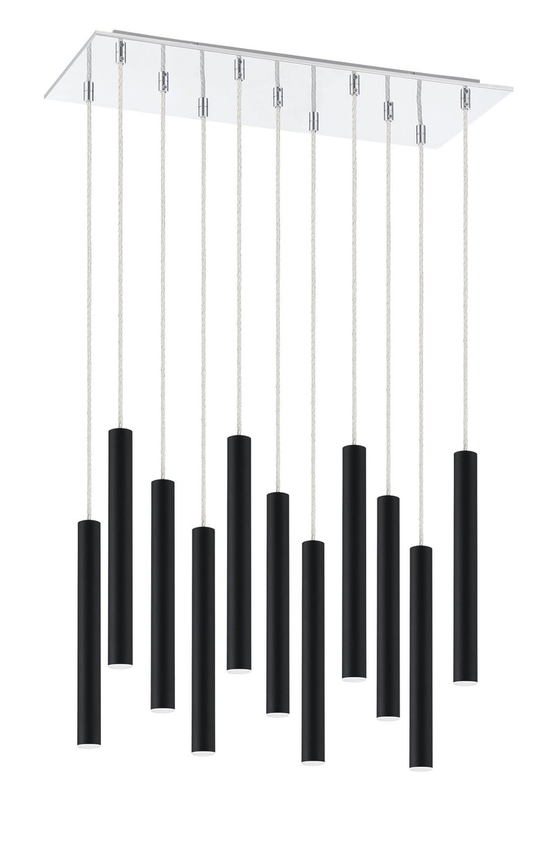 Z-Lite 917MP12-MB-LED-11LCH LED Chandelier, Chrome