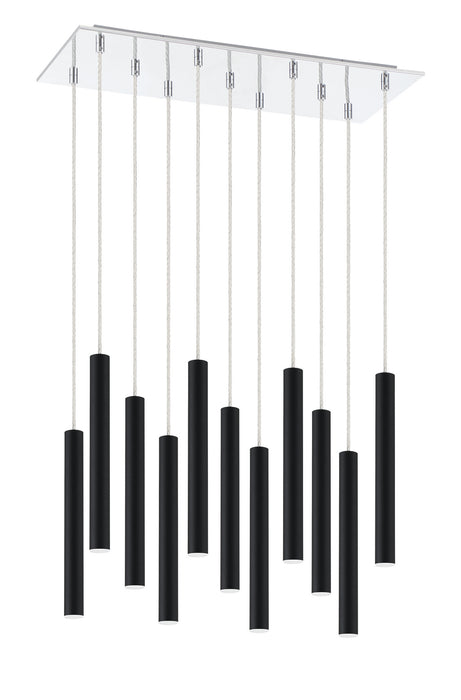 Z-Lite 917MP12-MB-LED-11LCH LED Chandelier, Chrome