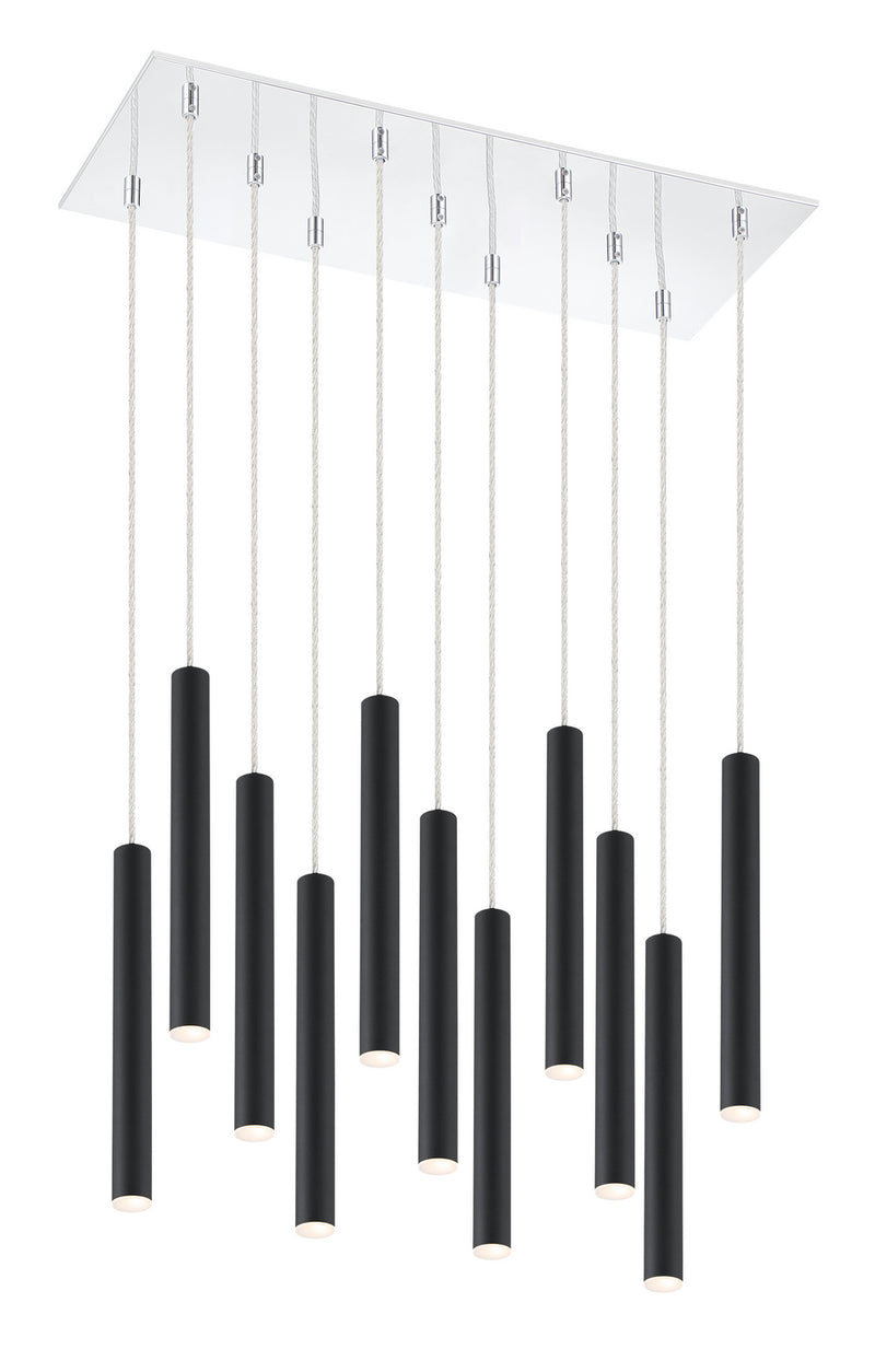 Z-Lite 917MP12-MB-LED-11LCH LED Chandelier, Chrome