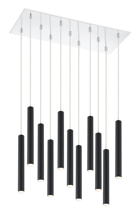 Z-Lite 917MP12-MB-LED-11LCH LED Chandelier, Chrome
