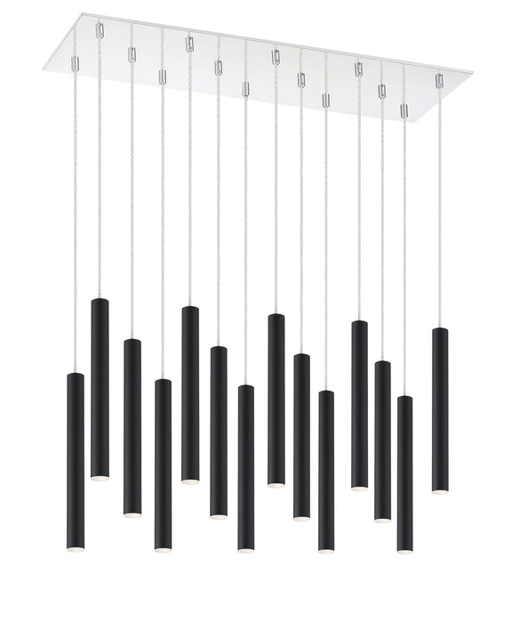 Z-Lite 917MP12-MB-LED-14LCH LED Chandelier, Chrome