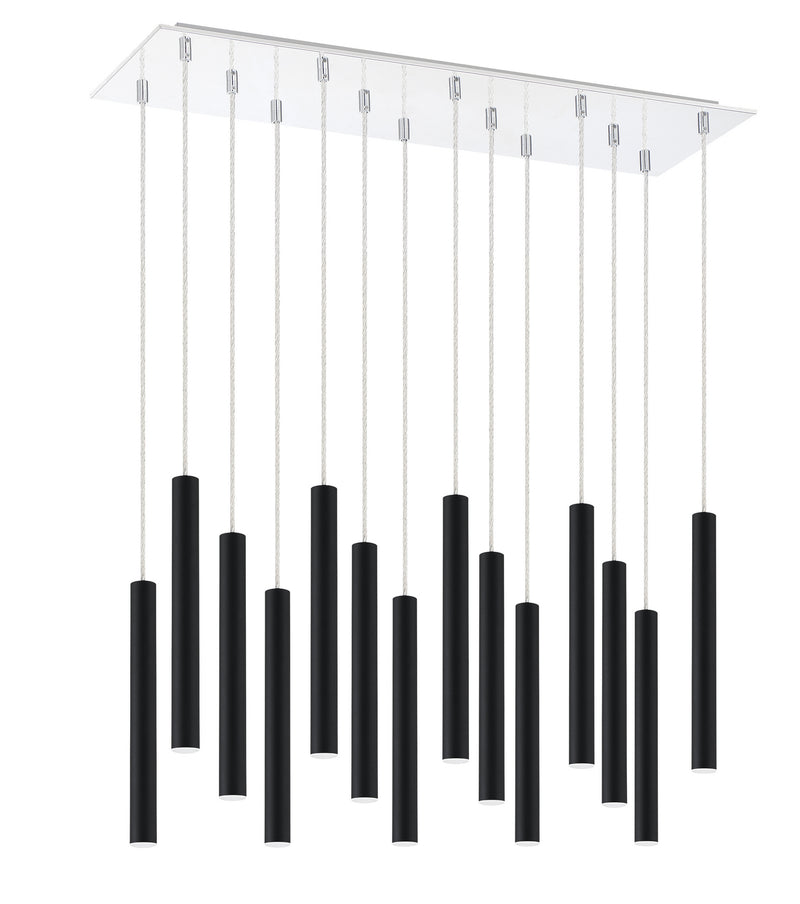 Z-Lite 917MP12-MB-LED-14LCH LED Chandelier, Chrome